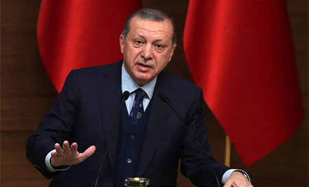 Presidente de Turquía, Recep Tayyib Erdogan Erdogan: El caso contra el banquero turco es un “intento de golpe de Estado político”